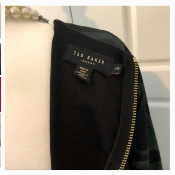 Ted Baker Palm Floral overhang tunic dress size 3 nwot - Picture 11 of 14